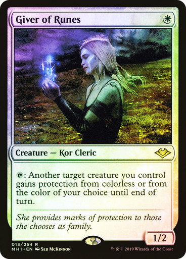 ルーンの与え手 Giver of Runes MB2 Foil 1枚 未来予知枠