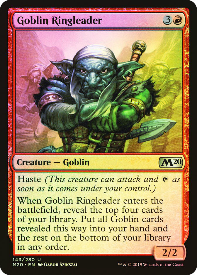 MTG FOIL Goblin Ringleader - Core Set 2020 #143 | eBay
