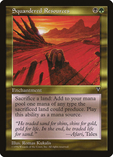 グランドホールセール Squandered Resources | Visions | Star City Games マジック：ザ・ギャザリング