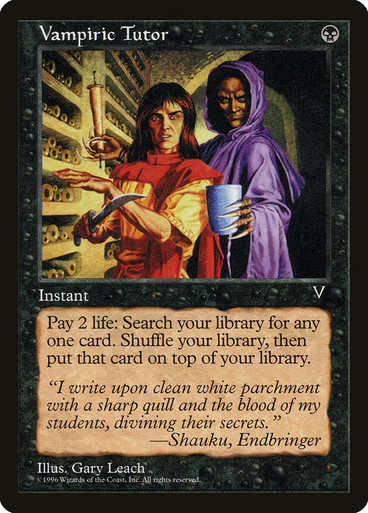 foil 「ジャッジ褒賞」吸血の教示者/Vampiric Tutor Vampiric Tutor | Eternal Masters - Japanese | Star City Games