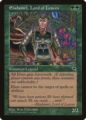 MTG Eladamri, Lord of Leaves TMP 2枚 EladamriLordOfLeaves__72401.
