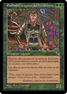MTG Eladamri, Lord of Leaves TMP 2枚 EladamriLordOfLeaves__17272.