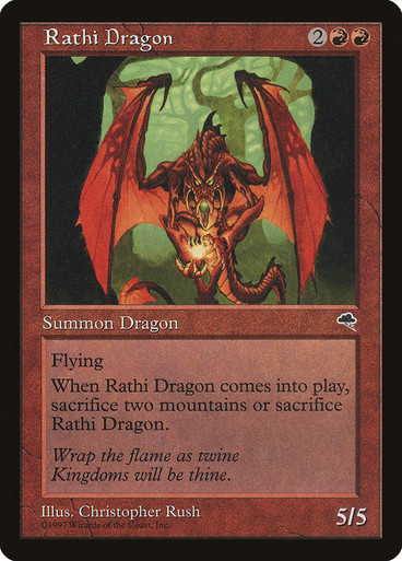 MTG foil ラースのドラゴン/Rathi Dragon 9th 英語 Foil】《ラースのドラゴン/Rathi Dragon》[9ED] 赤R | 日本最大