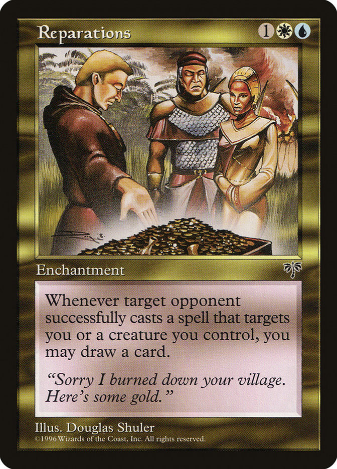 reparations mtg card price MtG Mirage Rare Reparations