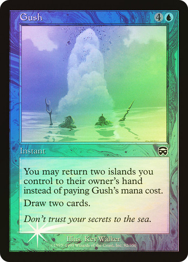 MTG 噴出/Gush　Foil MTG 噴出/Gush Foil New MTG Foil Gush Promo To Release With