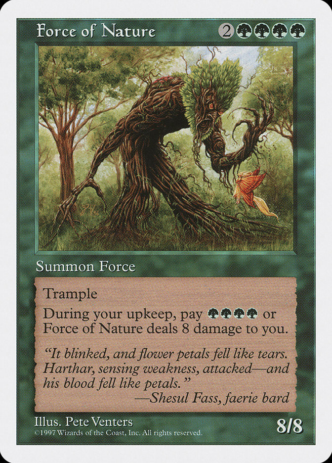 MTG Force of Nature - 5th Edition #294 | eBay