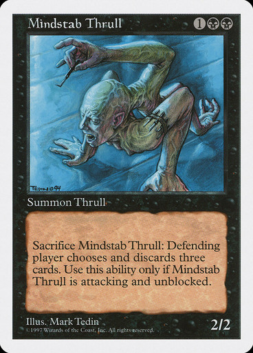 mtg　連続カットエラー　エラーカード　Mindstab Thrull Mindstab Thrull | 5th Edition | Star City Games
