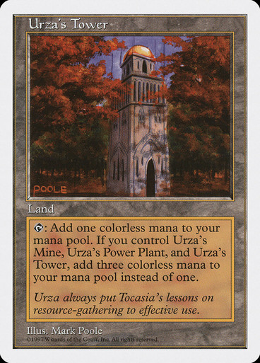 本日特価】 MTG urza's PSA10 ウルザの塔 拡張foil tower マジック：ザ 