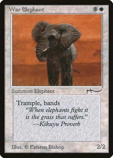 Elephant Graveyard　アラビアンナイト War Elephant (Dark) | Arabian Nights | Star City Games
