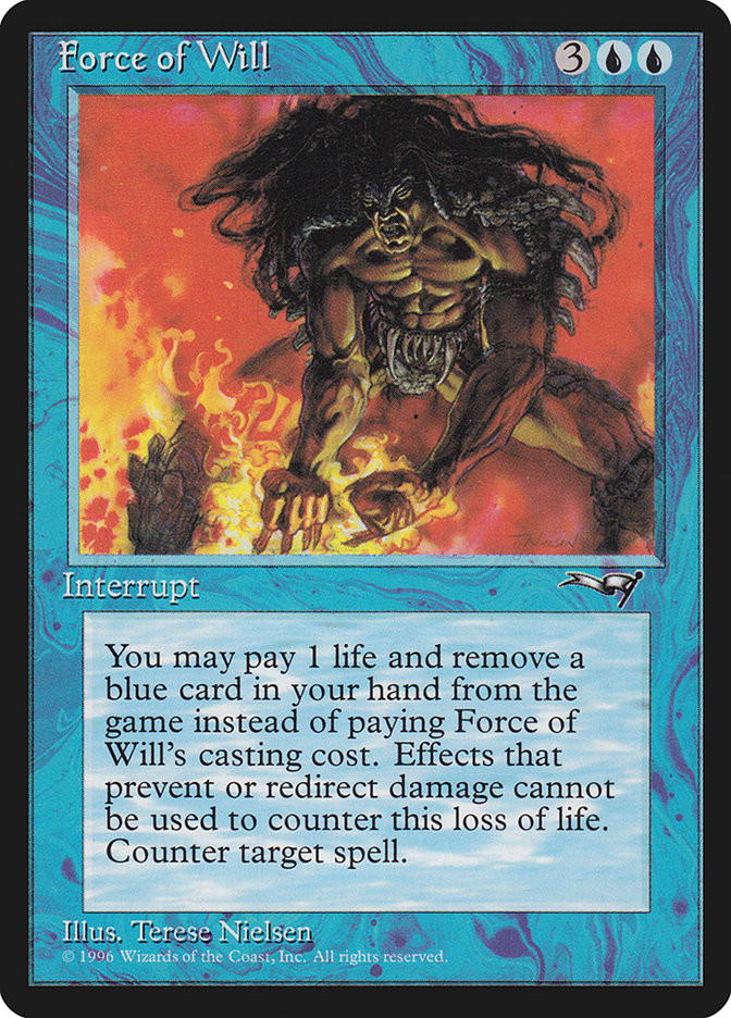 【PSA9】マジック：ザ・ギャザリング Force of Will MTG Force of Will - Alliances #028 | eBay