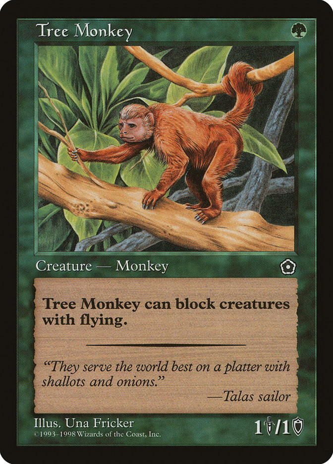 monkey card mtg Magic: the Gathering - Uktabi Orangutan - Orango di Uktabi Monkey Monkey Monkey gets +1/+1 for each nonland permanent whose name begins with the chosen letter. Command Tower Commander Card