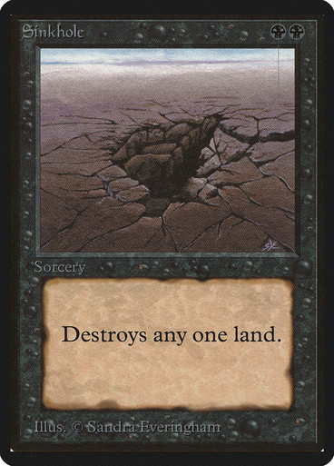 【MTG】sinkhole ベータ版 英語版 二枚 Sinkhole__20568.1648826966.386