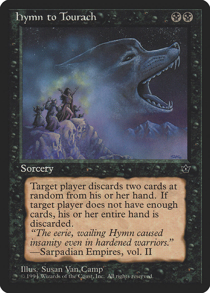 mtg card art van camp Hymn to Tourach(Susan Camp) Elvish Hunter (Van Camp) Price