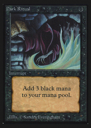 MTGプレイマット　Dark Ritual Dark Ritual MTG Play Mat Playmat SIGNED Sandra Everingham