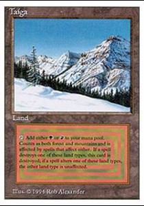 taiga mtg card Taiga Magic the Gathering Revised Edition CGC 9