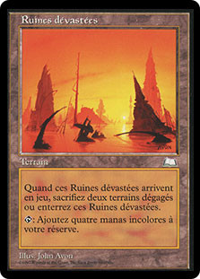 MTG 日本語版 黒枠 再録禁止 焦土 / Scorched Ruins Scorched Ruins | Weatherlight - French | Star City Games