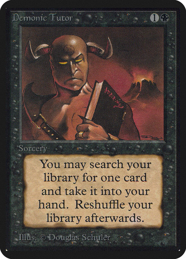 マジック：ザ・ギャザリング - MTG demonic tutor UBT 英 1枚 トッパー MTG Magic the Gathering Demonic Tutor (93/271) Ultimate