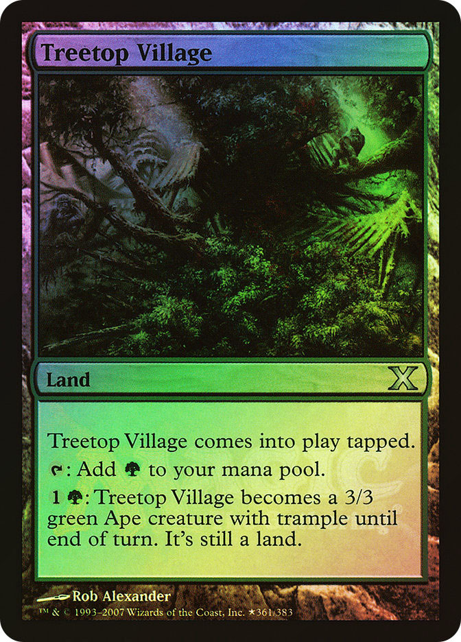 樹上の村 Treetop Village 日本語 foil MTG 樹上の村 Treetop Village