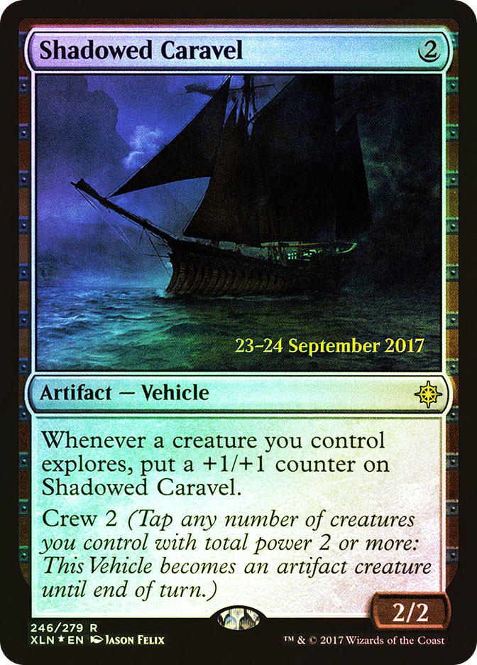 MTG FOIL Shadowed Caravel (Prerelease) (Ixalan) - Promo #246s | eBay