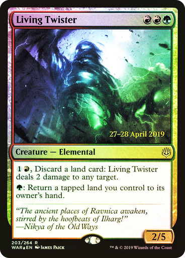 Living Twister (Prerelease) (War of the Spark) | Promo: Date
