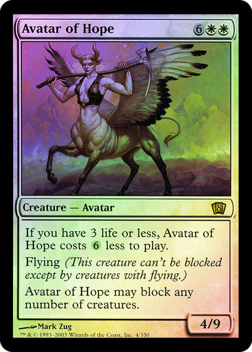 MTG 希望の化身/Avatar of Hope FOIL 日)希望の化身 / Avatar of Hope【8ED】 【Foil】 No.004｜MtG