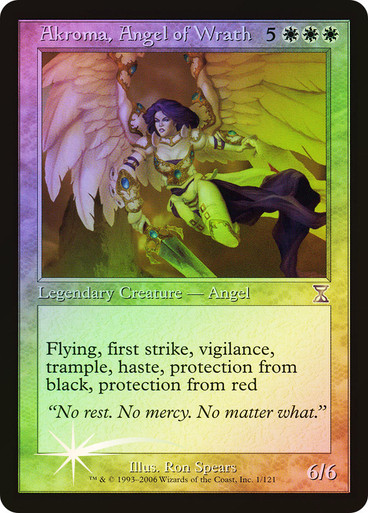 【foil】怒りの天使アクローマ/Akroma, Angel of Wrath Foil】《怒りの天使アクローマ/Akroma, Angel of Wrath》[LGN