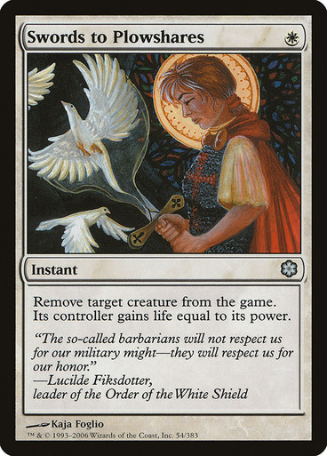 Swords to Plowshares Kaja Foglio プレイマット SwordsToPlowshares__31603.
