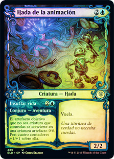 MTG 動かすフェアリー　アーティストプルーフ　Animating Faerie Animating Faerie // Bring to Life (Showcase) | Throne of Eldraine
