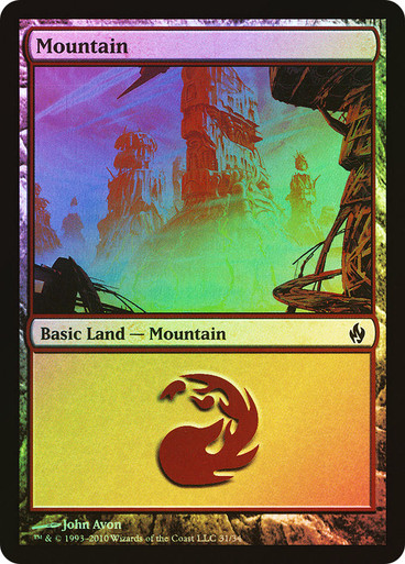 マジックザギャザリング　山　アリーナfoil1枚　jhon Avon Mountain | Premium Deck Series: Fire and Lightning | Star City Games