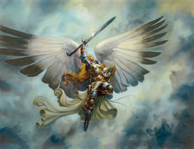 Greg Staples Lithograph - Angel Series - Serra Angel | Star City Games