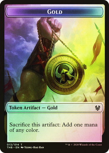 Gold Token} // {Human Soldier Token} | Theros Beyond Death | Star
