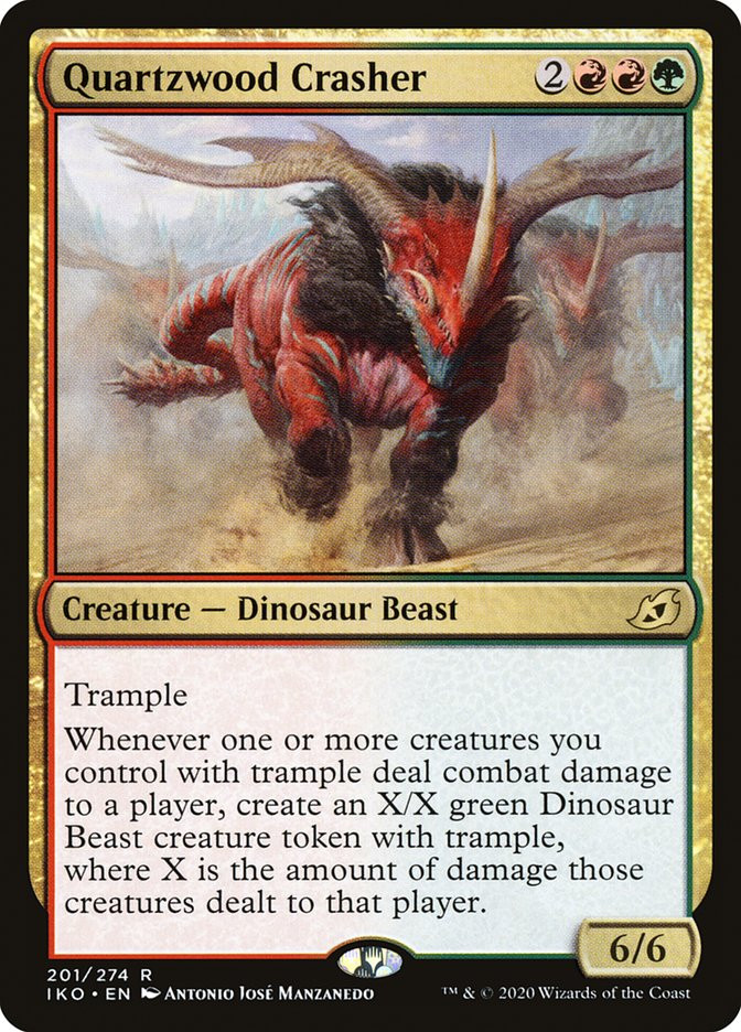 MTG Quartzwood Crasher - Ikoria: Lair of Behemoths #201 | eBay