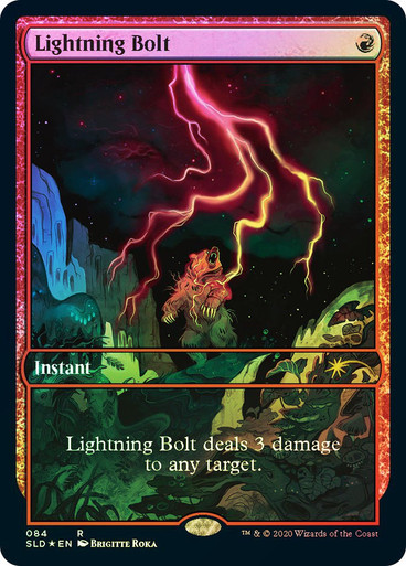 MTG 稲妻/Lightning Bolt Foil Secret Lair ⑧ Lightning Bolt - Secret Lair Showdown - Magic: The Gathering