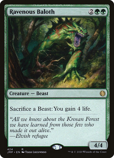 MTG 貪欲なるベイロス Ravenous Baloth 英語 foil 4枚 RavenousBaloth__66093.