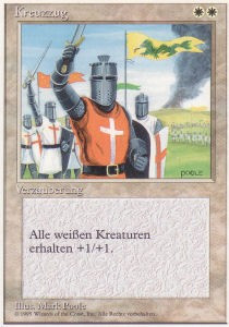 german mtg cards Crusade | 3rd Edition / Revised - Destroy target land. Tundra - Foreign White Bordered