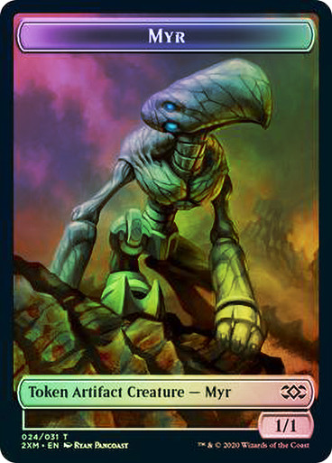 {Myr Token} (1/1) // {Treasure Token} | Double Masters | Star City Games
