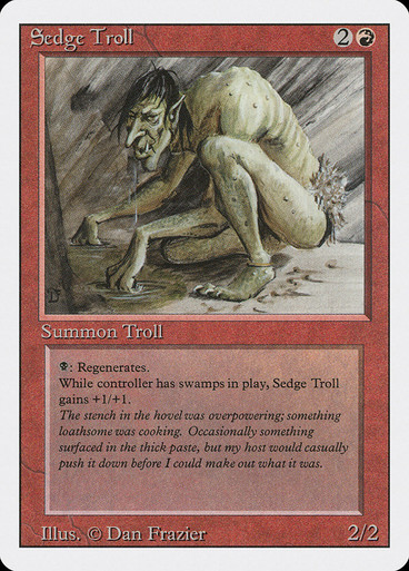 マジック：ザ・ギャザリング Sedge Troll LEA Sedge Troll - Revised Edition - Magic: The Gathering - TCGplayer.com
