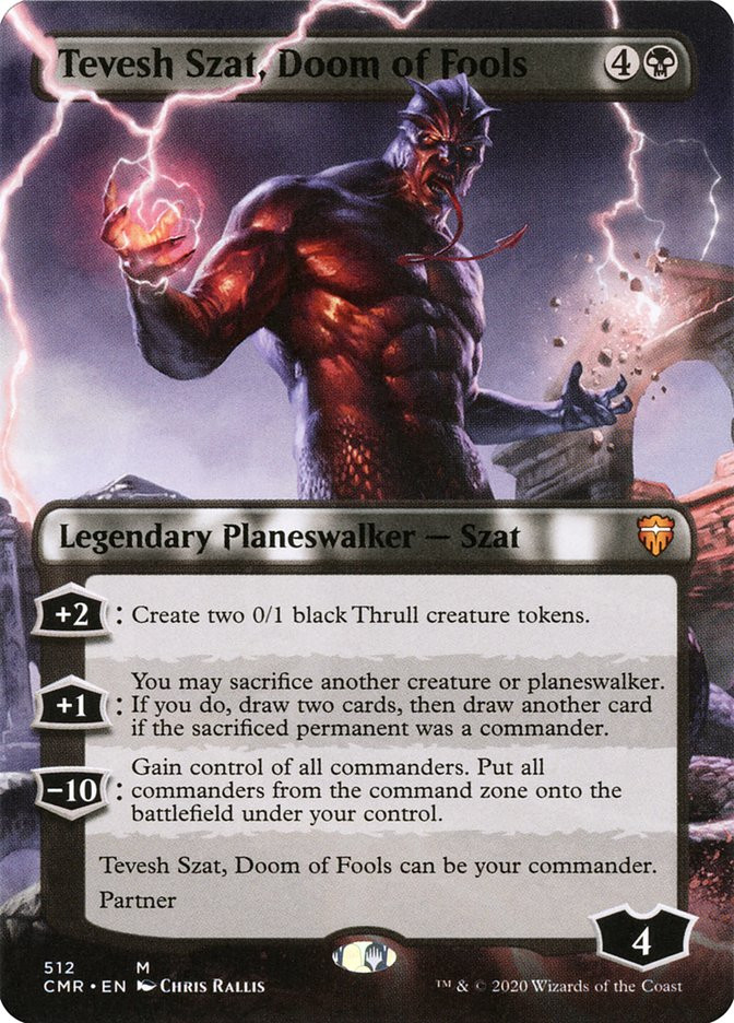 MTG Tevesh Szat, Doom of Fools Borderless - Commander Legends #512