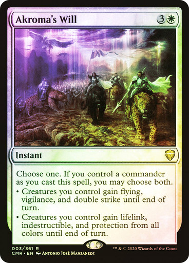 akroma's will mtg final fantasy Blessing of the Oracle Creatures you control gain flying 2025 Magic The Gathering Final