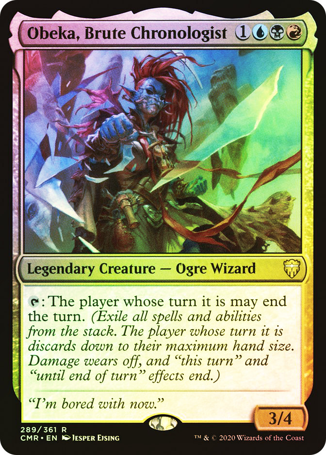 MTG FOIL Obeka, Brute Chronologist - Commander Legends #289 | eBay