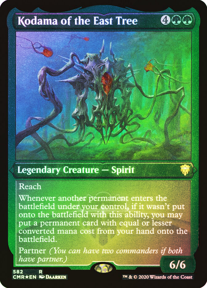MTG FOIL ETCHED Kodama of the East Tree - Commander Legends #582