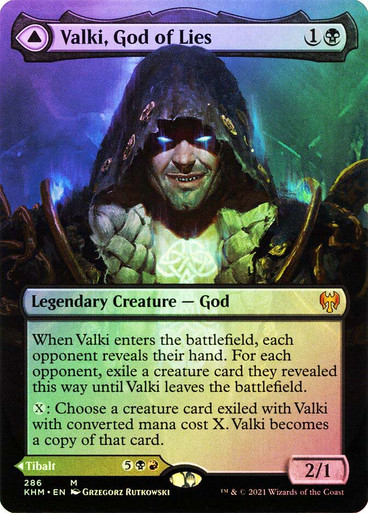 Valki, God of Lies アーティストプルーフ Valki, God of Lies // Tibalt, Cosmic Impostor | Kaldheim | Star