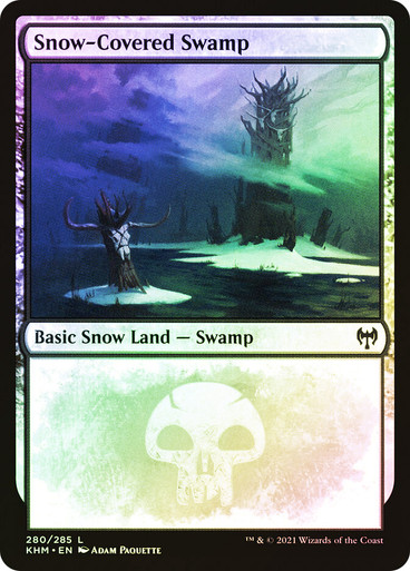 MTG Kaldheim Card Snow-Covered Swamp (281) X4 - Kaldheim KHM Magic: The  Gathering Common Cards Ungraded Near Mint Magic Card