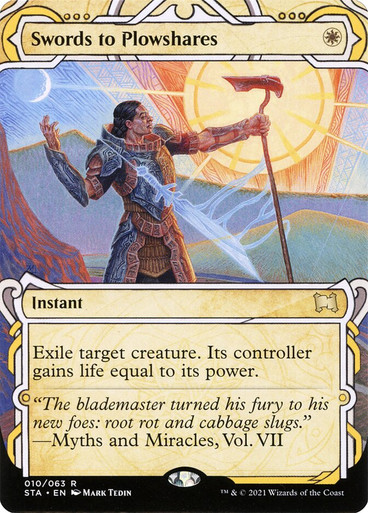 剣を鍬に FF mtg foil Swords to Plowshares Swords to Plowshares (FINAL FANTASY) (MagicCon) (Borderless