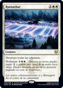 where to buy spanish mtg cards Magic: The Gathering - First flight (white-blue) This effect cant reduce the mana in that cost to less than one mana. Doomskar | Kaldheim - Spanish