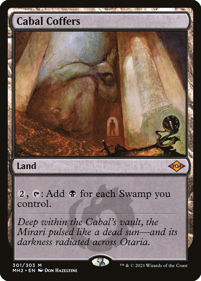 陰謀団の貴重品室 Cabal Coffers MTG FOIL MTG Cabal Coffers - Modern Horizons 2 #301 | eBay