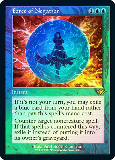 マジック：ザ・ギャザリング MTG Force of Negation Borderless 2X2 R Force of Negation, Double Masters 2022 (2X2) Price History