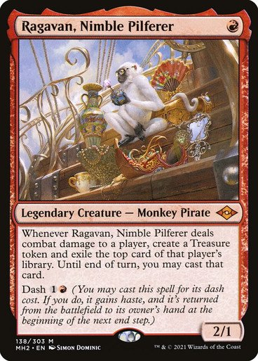 MTG Ragavan, Nimble Pilferer 拡張アート RagavanNimblePilferer__03104.