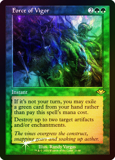 Force of Vigor (Retro Frame) (Foil Etched) | Modern Horizons