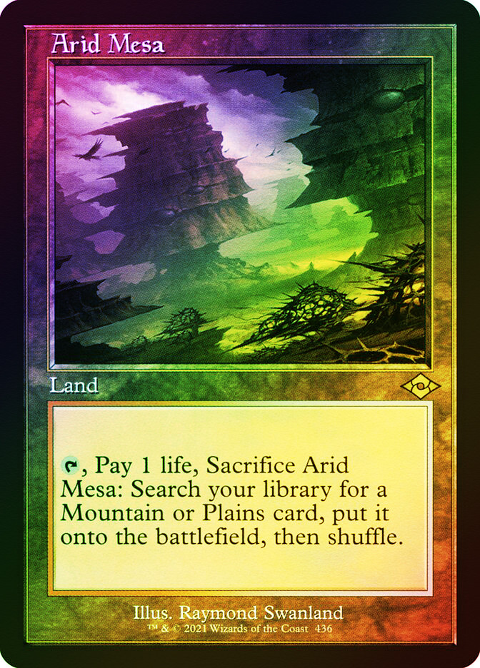 乾燥台地 Arid Mesa foil MTG FOIL ETCHED Arid Mesa Retro - Modern Horizons 2 #436 | eBay